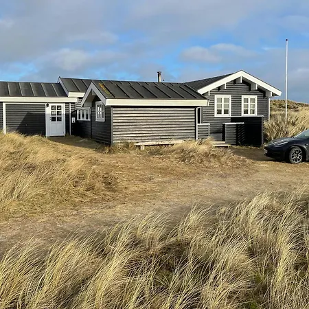 Bright House In Dune Row Near The North Sea *