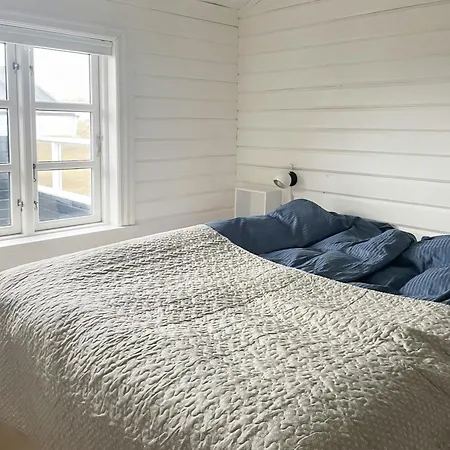 Bright House In Dune Row Near The North Sea